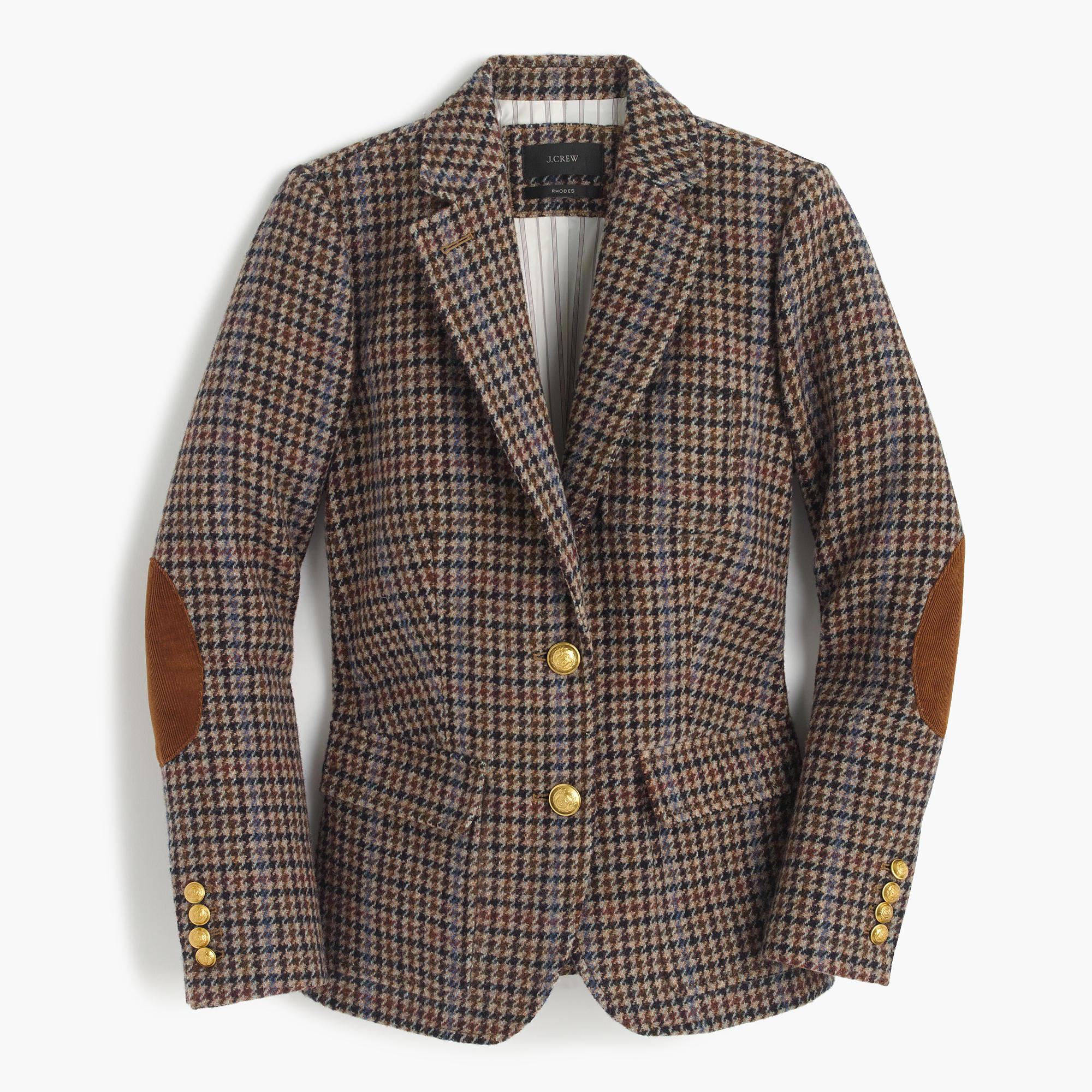 J.Crew Petite Rhodes Blazer In Houndstooth Wool Lyst